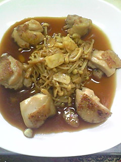 鶏肉のにんにく醤油炒め